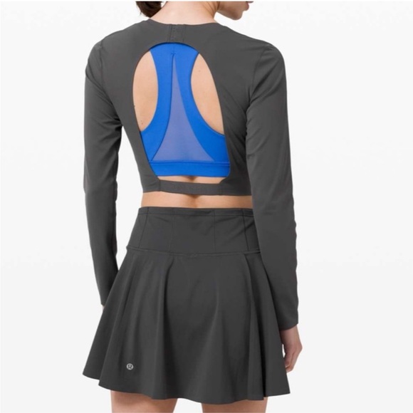lululemon athletica Dresses & Skirts - Lululemon Runnin Pretty Dress Graphite Grey